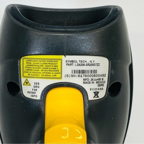 Symbol Motorola LS4208-SBZU0100ZR LS4208-SR20007ZZR w USB Cable Tested Works - Picture 4 of 5